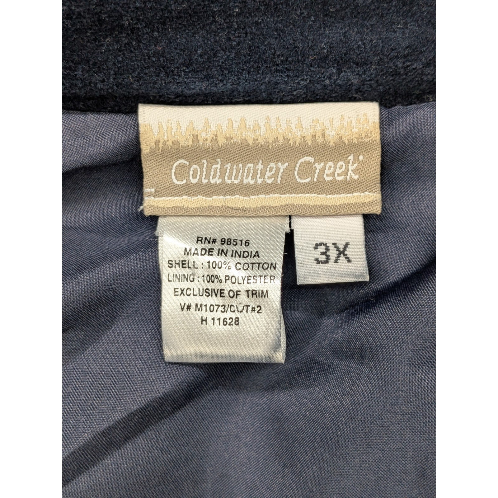 Velvet Patchwork Floral Button Up Jacket Teal 3X … - image 6