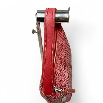 Coach Vintage 6617 Red Signature Ergo Hobo Shoulder Bag Y2K Purse
