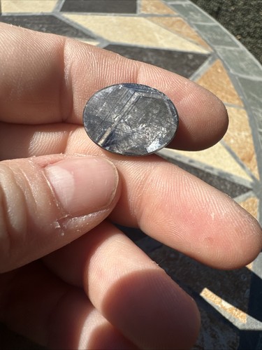 Canadian Natural Blue Sapphire Cabochon Eye Of Odin Deposit Bluejay Mine #062 - Picture 5 of 12