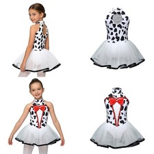Kids Girls Dress Cutout Costume Back Outfit Carnival Cosplay Performance Decor