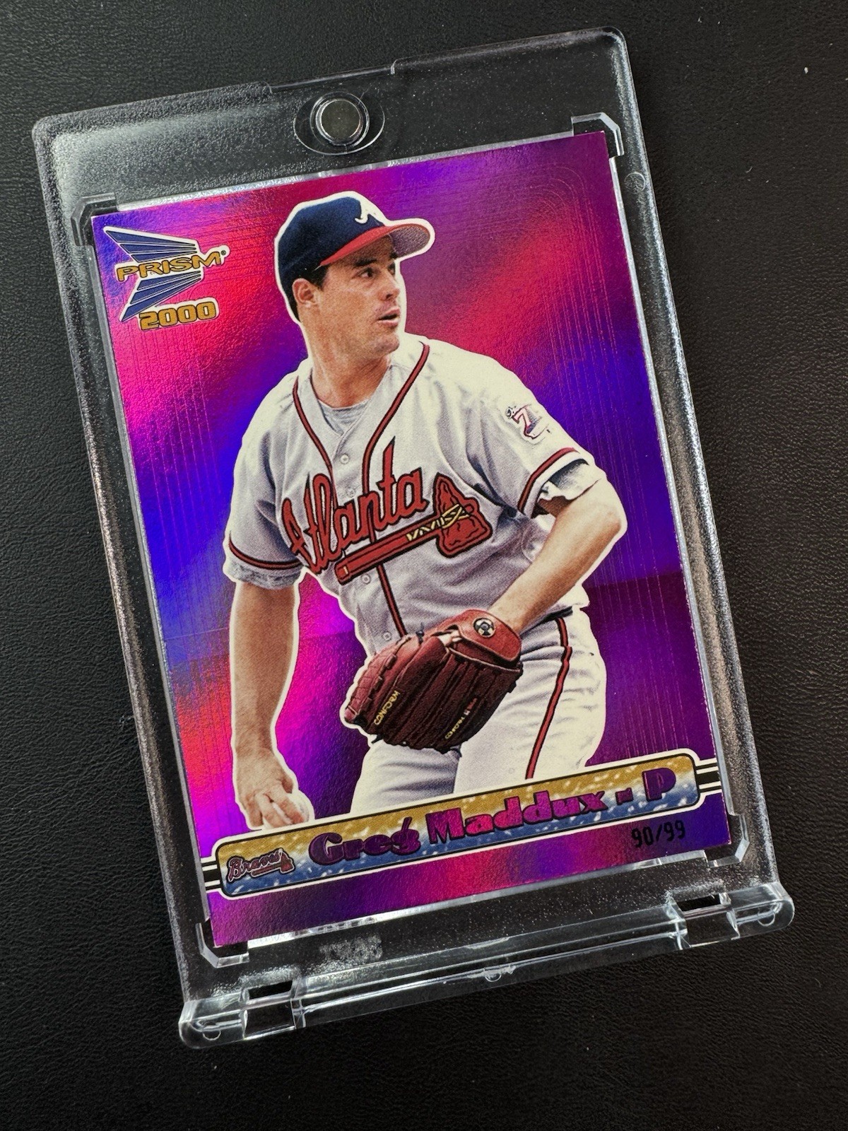 2000 Pacific Prism - Greg Maddux #14 Holographic Purple Parallel /99