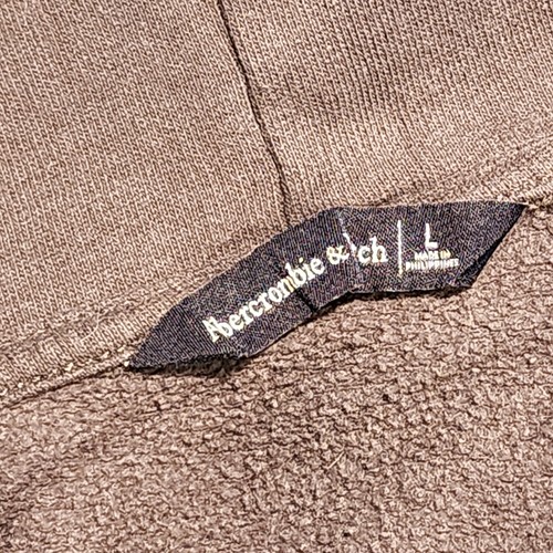 Abercrombie & Fitch Oversized Soft Hoodie Damen Large dunkelgrau Pullover - Bild 5 von 5