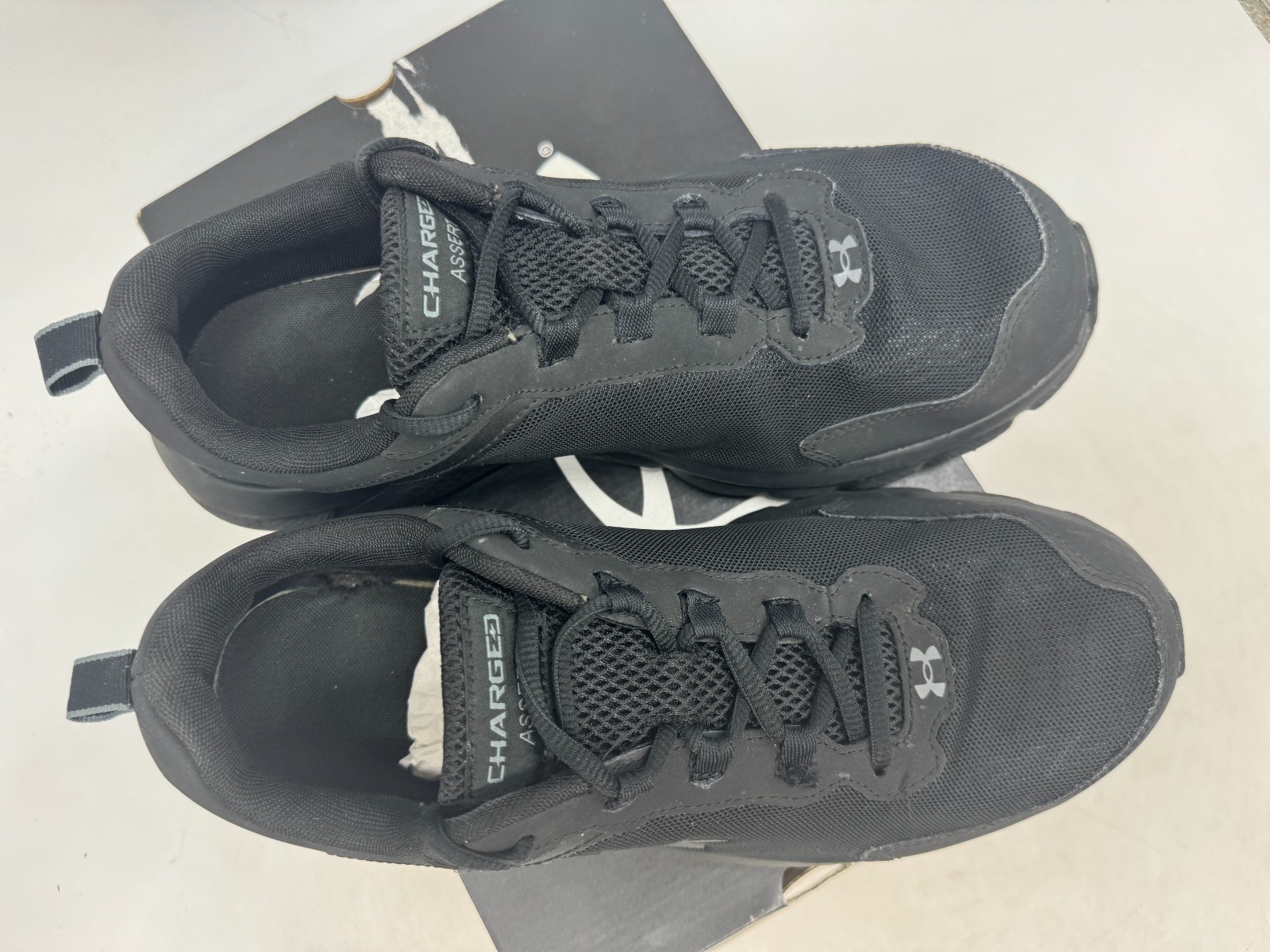 SAOLA Scarpe da ginnastica Under Armour Charged Assert 9 uomo nere basse 11 EXTRA LARGHE