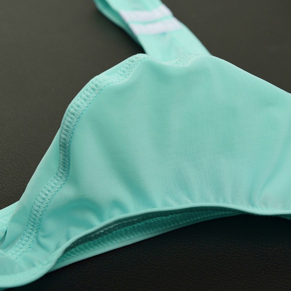 Costume Da Bagno Uomo – Bikini Sottile Trasparente, Vita Bassa – Taglie XS-4XL – Multicolor - Foto 4