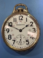 NICE! HAMILTON 952 19j 16s RAILROAD POCKET WATCH! RUNNING STRONG! AMAZING 10K GF