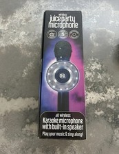 Bluetooth Wireless Karaoke Microphone with Built-In Speaker & LED Lights