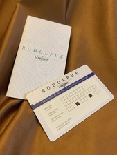 LONGINES Rodolphe Raro Libretto di Garanzia Orologio Vintage Watch Warranty