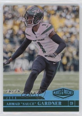 2023 Panini Plates & Patches Platinum 1/1 Ahmad Gardner Sauce #120 v9t