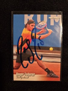 Roger Federer 2003 NetPro Rookie Card SIGNED Autographed No COA