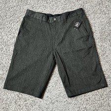New Volcom Vmonty Stretch 22 Shorts Mens Size 32 Gray Stretch Preppy