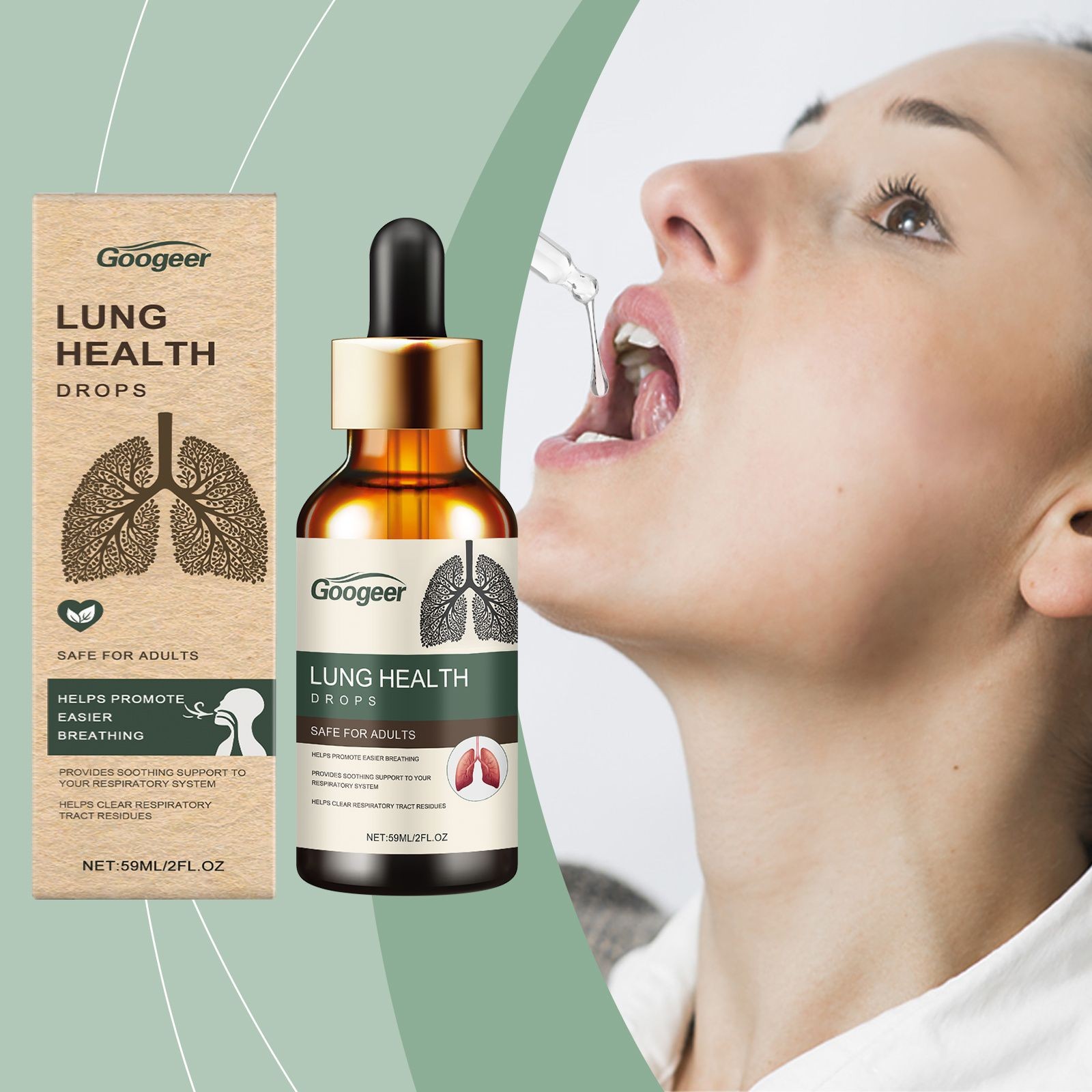 Googeer Lung-Cleansing Dietary Supplement - Promote lung health, reduce body tre