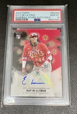 2024 Topps Series 1 - Baseball Stars Autographs Elly De La Cruz Gold /50 PSA 10