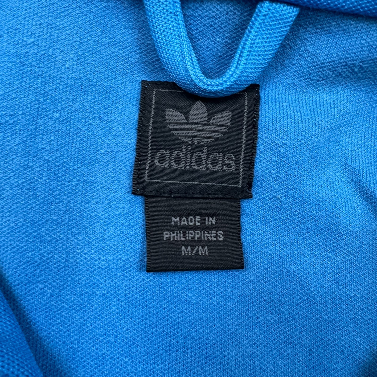 Adidas Originals Track Jacket Mens Medium Blue 3 Stripes Full Zip Tracksuit Top thumbnail 8