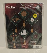Plaid Bucilla 6 Felt Christmas Ornaments Kit 84787 Elegance Traditional
