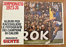 ALBUM CALCIATORI 1973/74 1973 1974 ORIGINALE ED. GENTE COMPLETO OTTIMO RARO