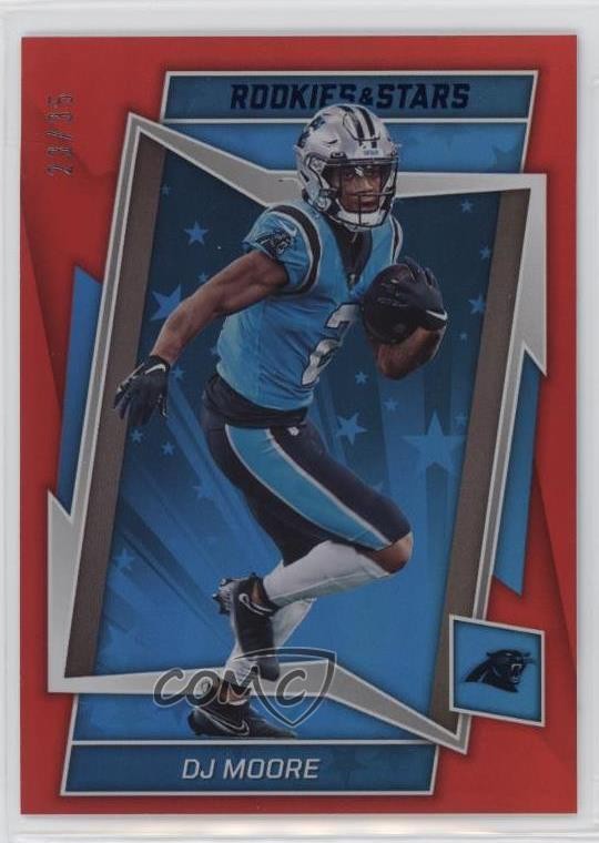2022 Panini Rookies & Stars Red & Blue 23/35 DJ Moore #14 0yp5