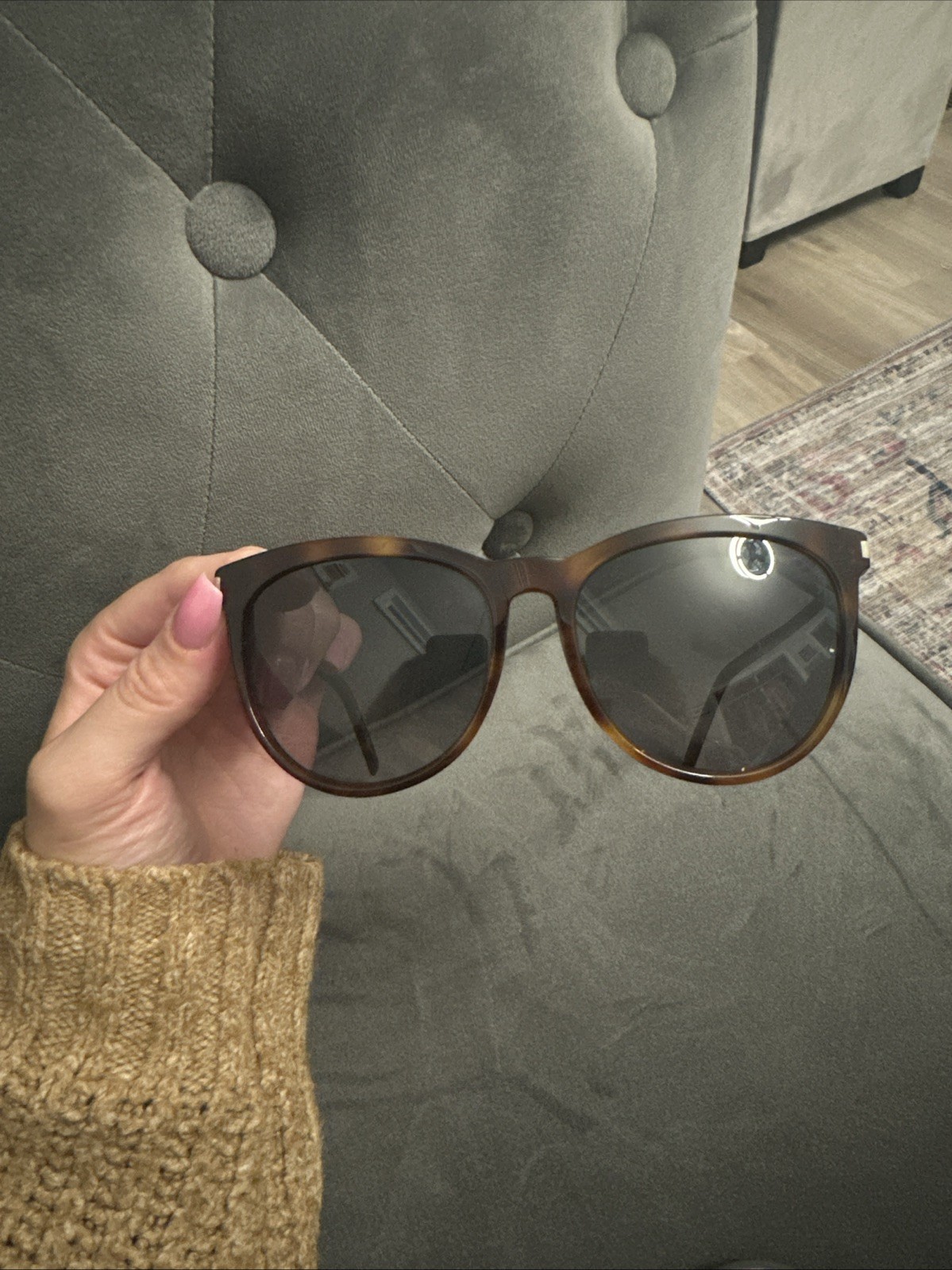 Occhiali da sole Saint Laurent guscio tartaruga oro SL 24 BHZHD 57 16 140