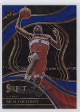2023-24 Panini Select Courtside Blue Wave Prizm 42/75 Bilal Coulibaly #268 02ez
