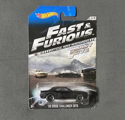 Hot Wheels Fast & Furious '08 Dodge Challenger SRT8 Black 1:64 Diecast Car