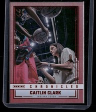 2025 Panini Caitlin Clark Chronicled #93 Caitlin Clark Red Holo