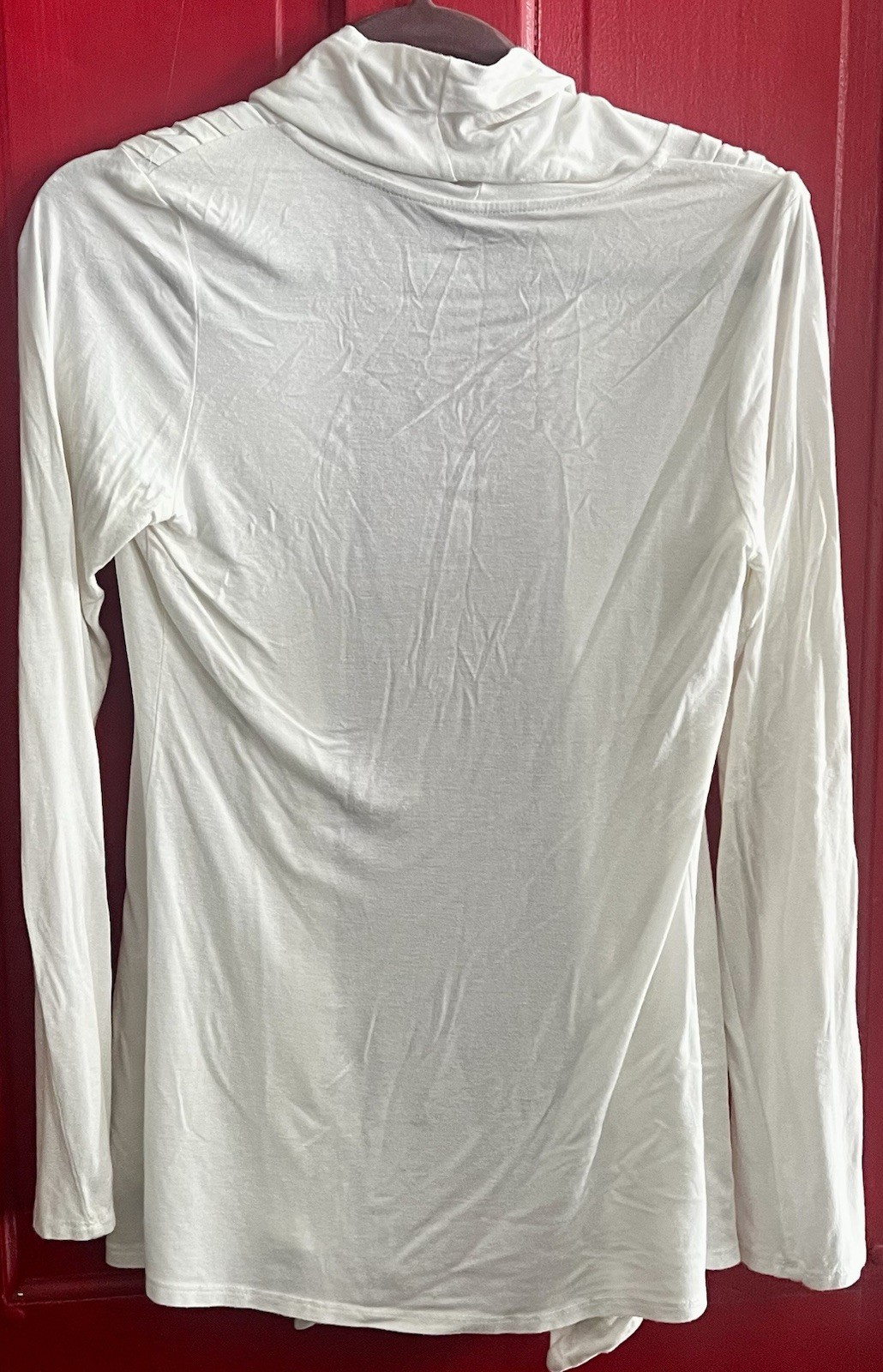 TIMING Women’s Off White Sz Lrg Long Sleeve Cardigan Open Front Cardigan thumbnail 2