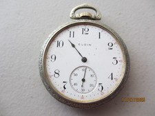 1910 ELGIN SILVER GRADE 315 MODEL 3 CLASS 114 12S 15J OPEN RFACE POCKET WATCH