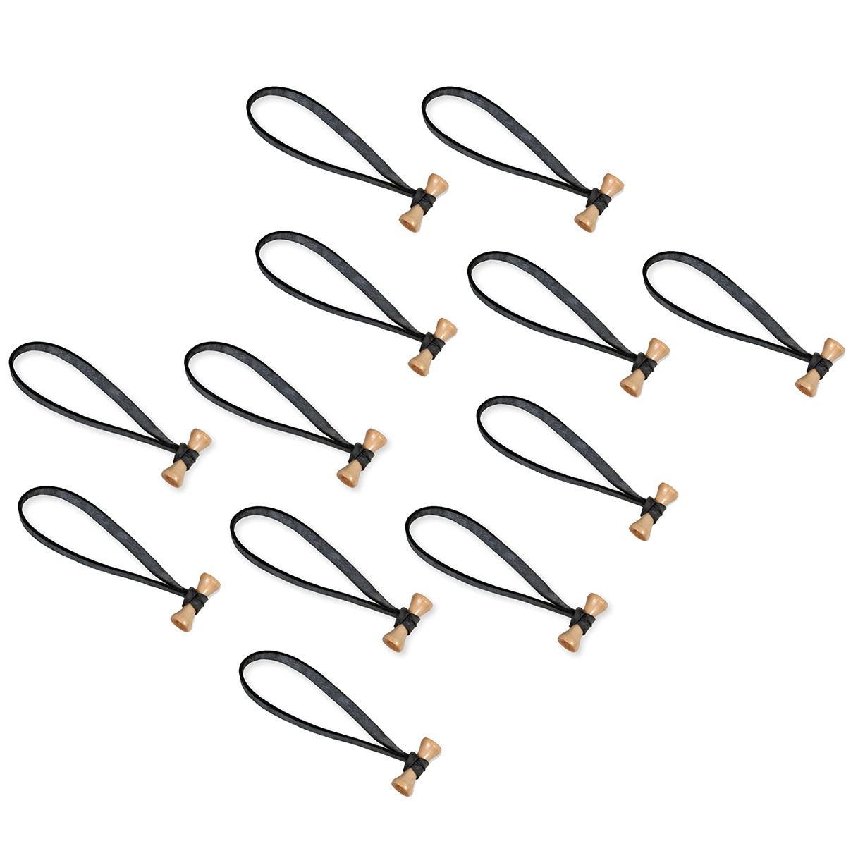 BongoTies 12 упаковок Оригинальные 5 кабельных стяжек Бамбуковые Черные в упаковке 10 штук A501PK12 14890₽