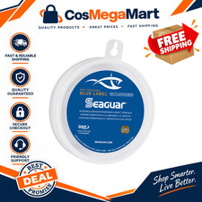100 Fluorocarbon Fishing Leader Line for Saltwater, Clear, Multiple Sizes Avail