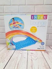 NIB Intex Sit N' Float 60 x 39" Swimming Pool Lounger Water Float 2 Cupholders