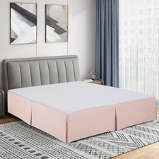 Double Brushed Microfiber Pleated Easy Fit Bed Skirt, Ultra Soft, Fade and