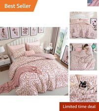 Cheetah Print Luxury Queen Comforter Set - Soft Microfiber Pillowcases