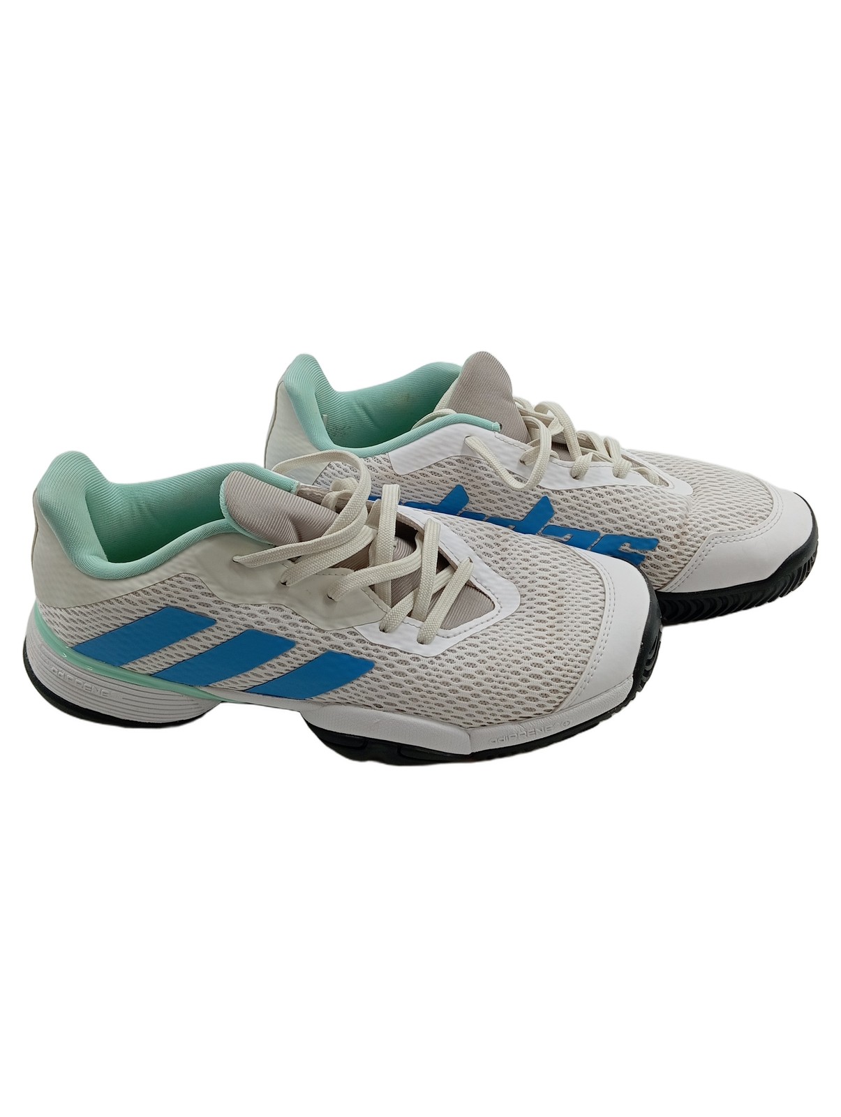 Adidas scarpe sportive donna sneakers numero 38 bianche righe lacci tessuto