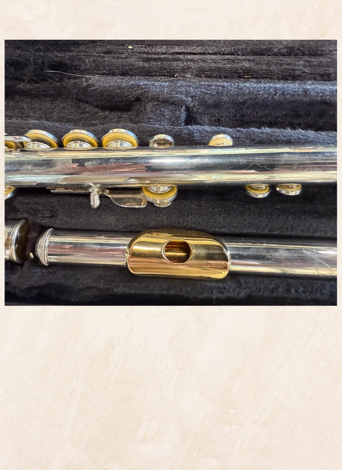 Flauta Armstrong 87 EE. UU. Plata Esterlina Pared Fina P4 Con Estuche RARO EXCELENTE Foto 2 de 4