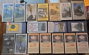 Chesapeake & Ohio And BALTIMORE & Ohio Railroads. Steam & Diesel. 18 VHS Tapes.