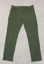 Rhone Pants Mens 36 Green Commuter 5 Pocket Stretch Golf Performance Travel