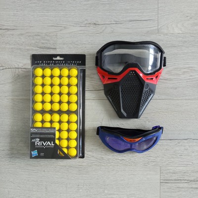 Nerf Rival Blaster Gun Maske und Schutzbrille Set plus 50 Rival Munitionsbälle Nr.1