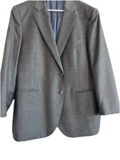 SuitSupply Lazio Blazer 50S Pure Wool Vitale Barberis Canonico Italy Grey Slim
