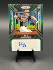 2024 Panini Prizm - Sensational Signatures Kyle Harrison #SS-KH Green Prizm RC