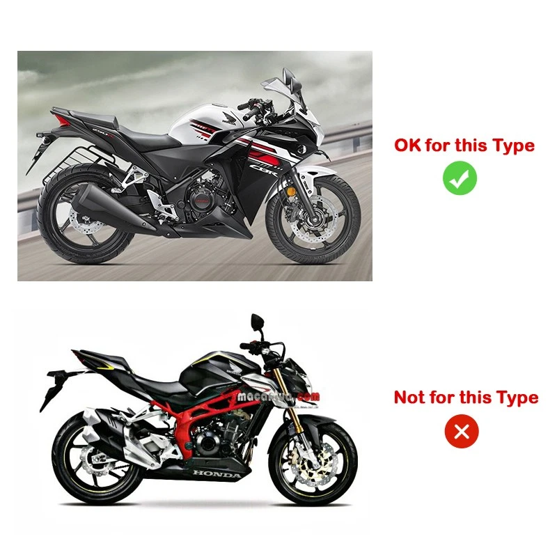 Tubo de escape de acero inoxidable de enlace medio 51 mm para Honda CBR250R 2011-2016 Foto 2 de 4