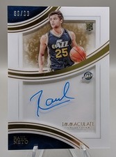 2015-16 Panini Immaculate Collection - Shadowbox Signatures Raul Neto #SS-RN /99