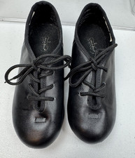 Tap Dance Jazz Shoes Girls Size 10 Black Lace Up REVOLUTION