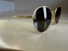 Bottega Veneta BV1042SA 002 57 20 145 Gold Sunglasses Used 857