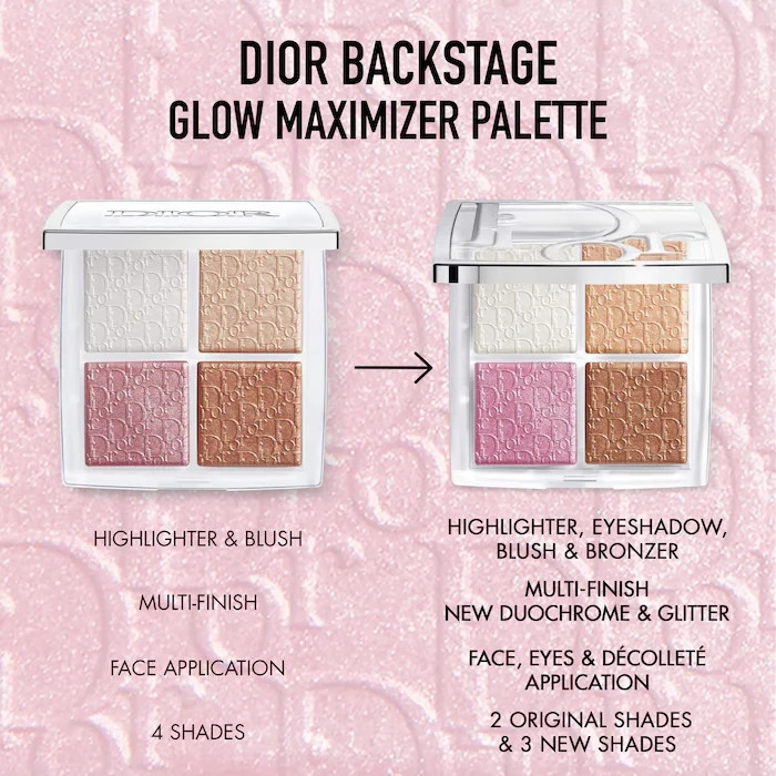 DIOR Backstage Glow Maximizer Face Palette, 002 Frosted Opal Glow
