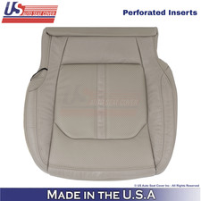 2018-2021 For Ford Expedition Leather Perf. Driver Bottom Seat Cover Med. Stone