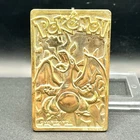 1999 Pokemon Vintage Burger King Promo Charizard #06 Gold Plated Card