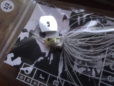 JDM Bass Puzzle Grass Piece 1/2oz. 03 White Shad