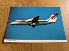 Air UK BAe 146 aircraft postcard