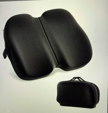 A-Pce Foldable Memory Foam Seat Cushion Travel Car Office Tailbone Black