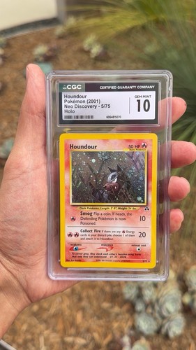Houndour (Unlimited) graded CGC 10 for sale on eBay