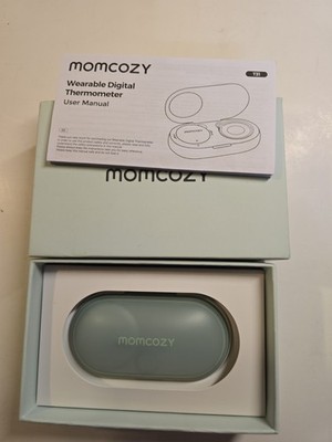 Momcozy Wearable Digital Thermometer Baby New In Case And Box Bluetooth